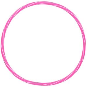 Fitforce HULA HOOP STRIPES 50 Gymnastická obruč, růžová, velikost
