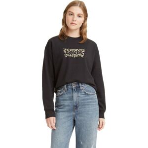 Levi's® GRAPHIC STANDARD CREW Dámská mikina, černá, velikost