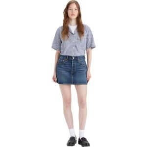Levi's® ICON Dámská džínová sukně, tmavě modrá, velikost