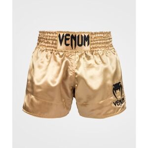 Venum CLASSIC MUAY THAI SHORTS Kraťasy na thajský box, zlatá, velikost