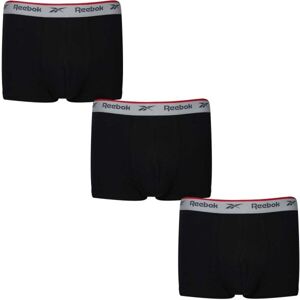 Reebok TRUNK OVETT 3pk Pánské boxerky, černá, velikost