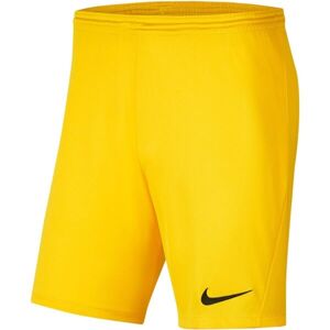 Nike DRI-FIT PARK III Pánské fotbalové kraťasy, žlutá, velikost