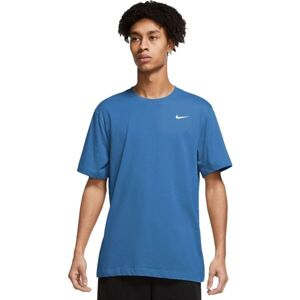 Nike DRI-FIT Pánské tréninkové tričko, modrá, velikost XXL