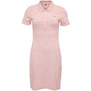 Tommy Hilfiger 1985 SLIM PIQUE POLO DRESS Dámské šaty, růžová, velikost
