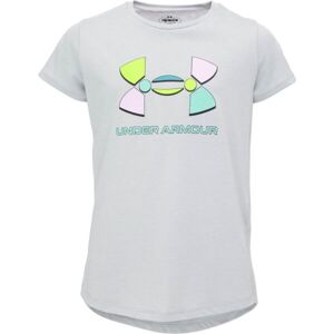 Under Armour COLORBLOCK BL SS Dívčí triko, šedá, velikost
