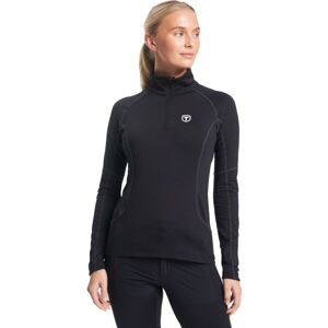 TENSON TXLITE HALF ZIP Dámská mikina, černá, velikost