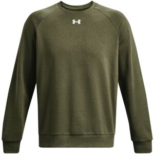 Under Armour RIVAL FLEECE CREW Pánská mikina, khaki, velikost