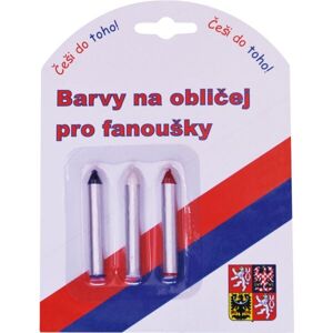 SPORT TEAM BARVY NA OBLIČEJ ČR 2 Barvy na obličej, mix, velikost