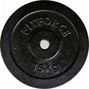 Fitforce PLB 15 KG x 30 MM Nakládací kotouč, černá, velikost