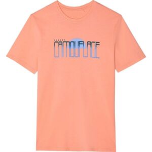 4F TSHIRT BEACH Pánské triko, lososová, velikost