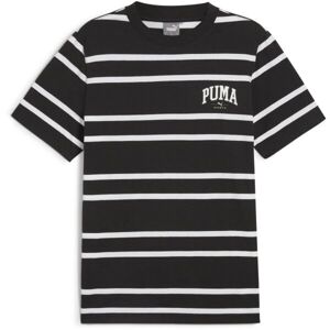 Puma SQUAD STRIPE AOP TEE Pánské triko, černá, velikost