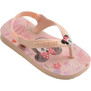 HAVAIANAS BABY DISNEY CLASSICS II Dětské žabky, růžová, velikost 27/28