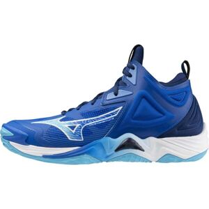 Mizuno WAVE MOMENTUM 3 MID Pánská volejbalová obuv, modrá, velikost 44.5