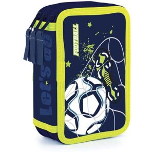 Oxybag FOTBAL Školní třípatrový penál, modrá, velikost