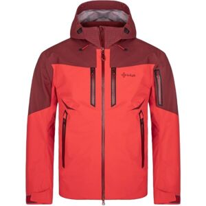 KILPI HASTAR Pánská outdoorová nepromokavá bunda, červená, velikost XXXL
