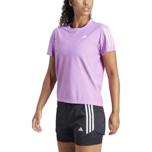 adidas OWN THE RUN TEE Dámské běžecké tričko, fialová, velikost