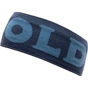 Devold LOGO MERINO HEADBAND Moderní vlněná čelenka, tmavě modrá, velikost