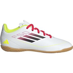 adidas F50 CLUB IN J Dětské sálovky, bílá, velikost 38