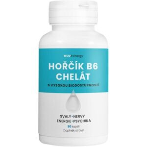 MOVIT ENERGY MOVIT HOŘČÍK B6 CHELÁT 100 MG 90 VEGANSKÝCH KAPSLÍ Doplněk stravy, , velikost