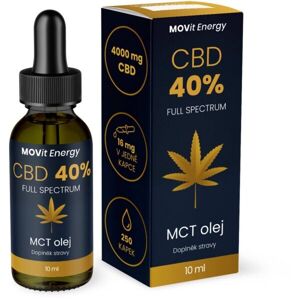 MOVIT ENERGY MOVIT CBD 40 % FULL SPECTRUM MCT OLEJ 10 ML Doplněk stravy, , velikost