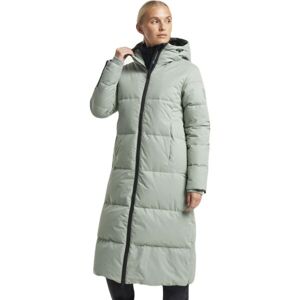 TENSON SHANNA 2.0 DOWN COAT Dámský péřový kabát, světle zelená, velikost