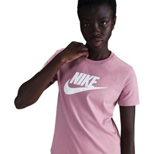 Nike SPORTSWEAR ESSENTIAL ICON FUTURA Dámské tričko, růžová, velikost