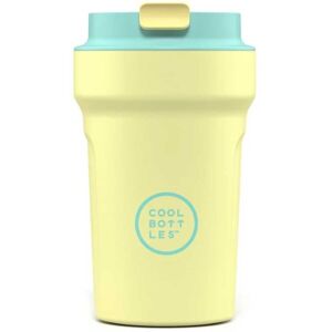 COOL BOTTLES PARADISE 350 ML Nerezový termo hrnek, žlutá, velikost