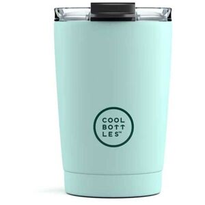 COOL BOTTLES TERMO 330 ML Nerezový termo hrnek, světle modrá, velikost
