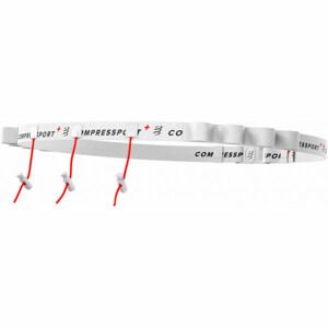 Compressport RACE BELT Běžecký opasek, bílá, velikost