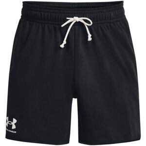Under Armour RIVAL TERRY 6IN Pánské kraťasy, černá, velikost