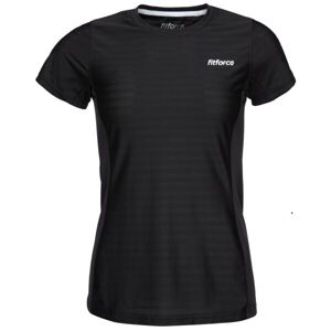 Fitforce JEKILA Dámské fitness triko, černá, velikost