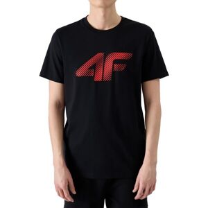 4F TSHIRT Pánské tričko, černá, velikost