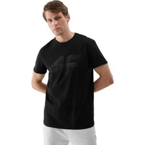 4F TSHIRT Pánské triko, černá, velikost