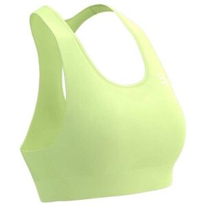 Compressport FEELFREE SEAMLESS BRA Dámská sportovní podprsenka, žlutá, velikost