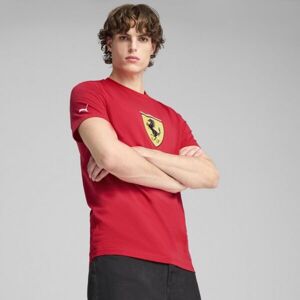 Puma FERRARI RACE COLORED BIG SHIELD TEE Pánské triko, červená, velikost