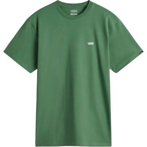Vans MN LEFT CHEST LOGO TEE Pánské tričko, zelená, velikost