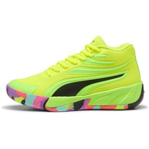 Puma COURT PRO MARBLE JR Chlapecká obuv na basket, světle zelená, velikost 38