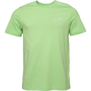 Puma ESSENTIALS SMALL NO.1 LOGO TEE Pánské triko, zelená, velikost