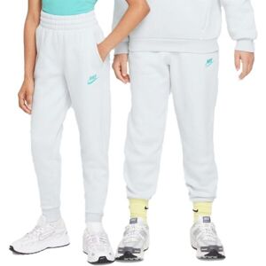 Nike SPORTSWEAR CLUB FLEECE Chlapecké tepláky, bílá, velikost