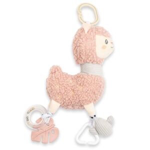 NEW BABY LAMA Plyšová hračka, lososová, velikost