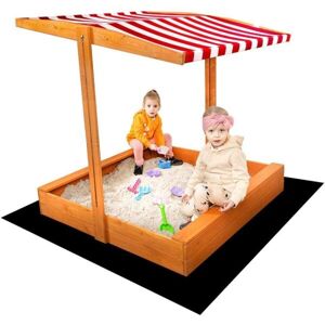 BABY MIX PÍSKOVIŠTĚ Dětské dřevěné pískoviště se stříškou, hnědá, velikost