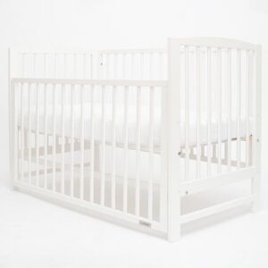 NEW BABY LILLY Dětská postýlka se stahovací bočnicí, bílá, velikost