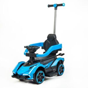 BABY MIX SPEED Dětské odrážedlo s vodící tyčí, modrá, velikost