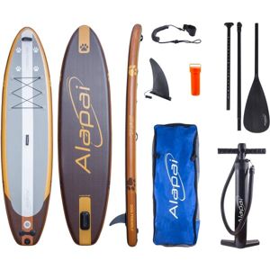 Alapai DOG FRIENDLY 350 Nafukovací jednovrstvý paddleboard, hnědá, velikost