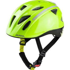 Alpina Sports XIMO FLASH Dětská cyklistická přilba, reflexní neon, velikost