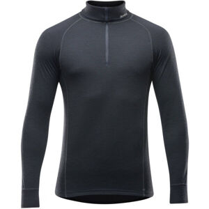 Devold DUO ACTIVE MAN ZIP NECK Pánský vlněný rolák, černá, velikost