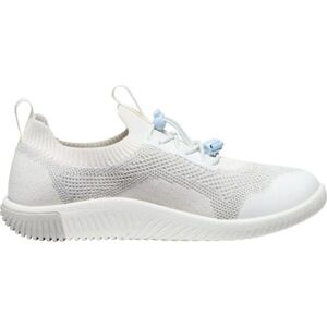 Keen KNX KNIT LACE YOUTH Dětské vycházkové boty, bílá, velikost 34