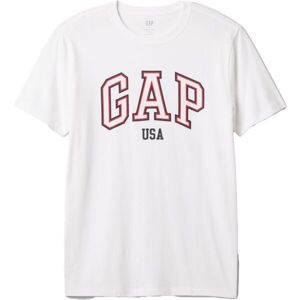 GAP USA Pánské tričko, bílá, velikost