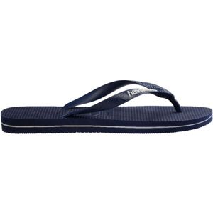 HAVAIANAS RUBBER LOGO FILETE Pánské žabky, tmavě modrá, velikost 47/48