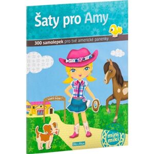 ELLA & MAX ŠATY PRO AMY Kniha samolepek, mix, velikost